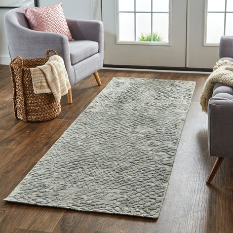 Feizy Elias 6716F Gray/Green Rugs.