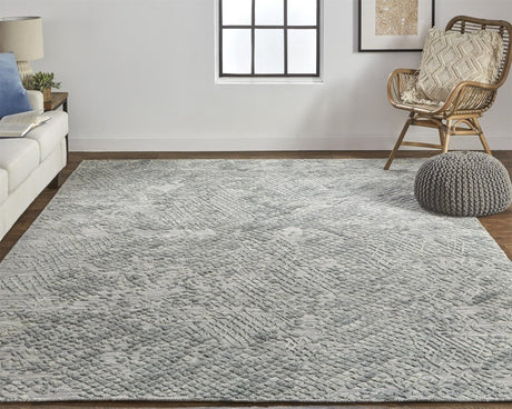 Feizy Elias 6716F Gray/Green Rugs.