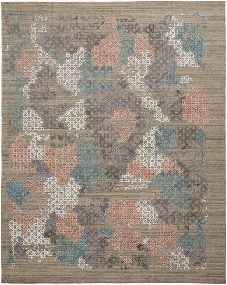 Feizy Elias 6890F Pink/Blue Rug.