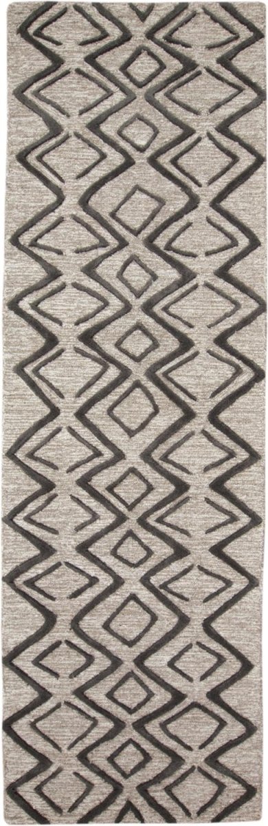 Feizy Enzo 8733F Taupe/Black Rugs.