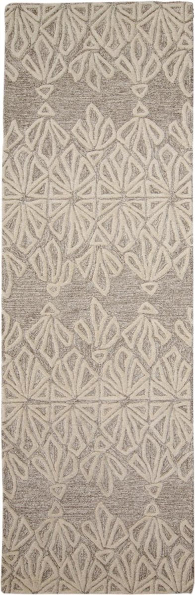 Feizy Enzo 8735F Taupe/Ivory Rugs.