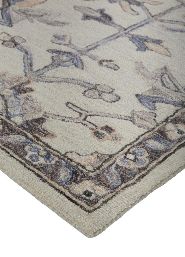 Feizy Fallon 8838F Gray/Blue Rugs.