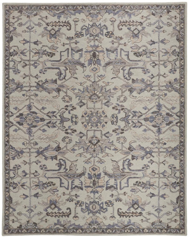 Feizy Fallon 8838F Gray/Blue Rugs.