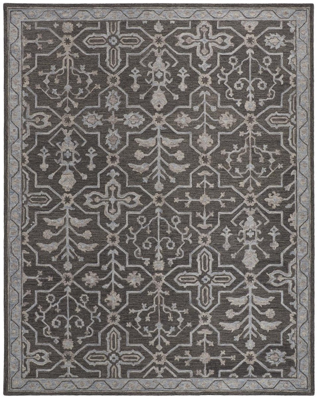 Feizy Fallon 8839F Gray/Black Rugs.