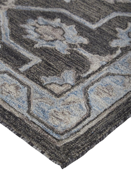 Feizy Fallon 8839F Gray/Black Rugs.