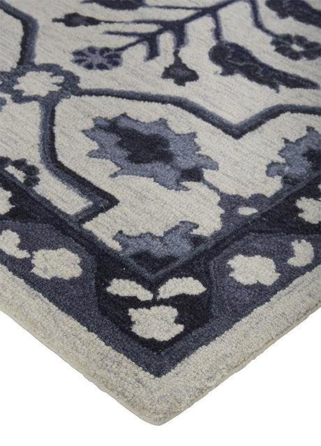 Feizy Fallon 8839F Gray/Blue Rugs.