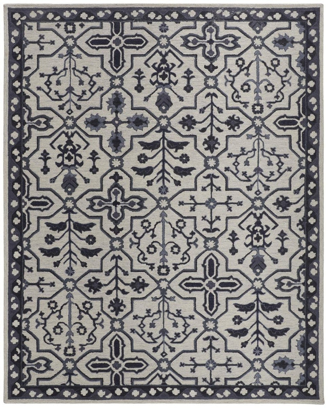 Feizy Fallon 8839F Gray/Blue Rugs.