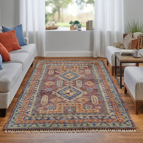 Feizy Fillmore Fil6929F Red/Green/Blue Rug.