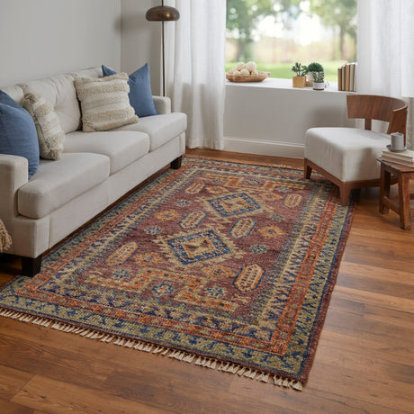 Feizy Fillmore Fil6929F Red/Green/Blue Rug.