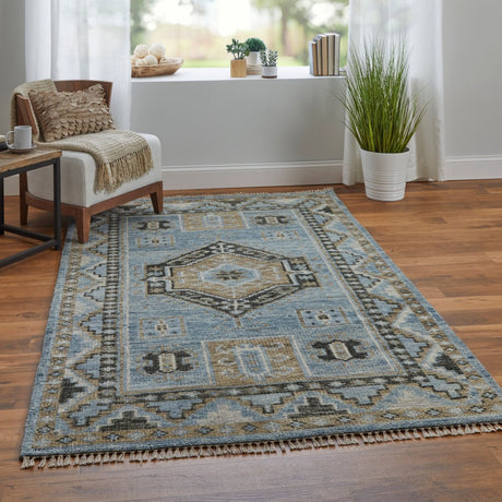 Feizy Fillmore Fil6935F Blue/Green Rug.