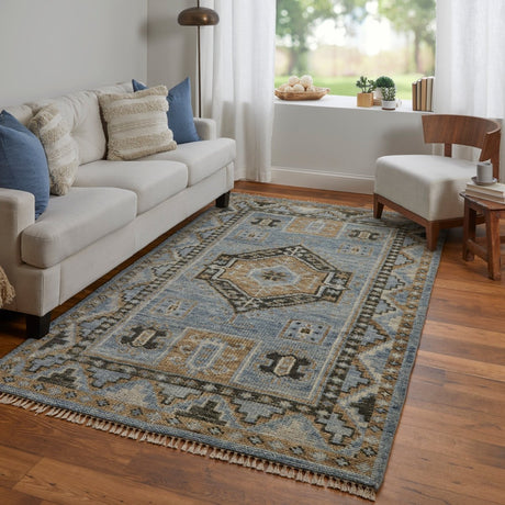 Feizy Fillmore Fil6935F Blue/Green Rug.