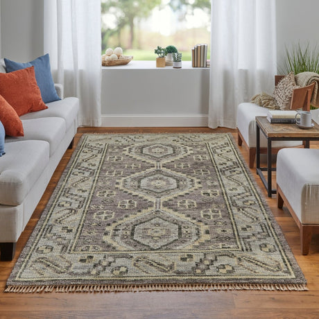 Feizy Fillmore Fil6943F Brown/Gray Rug.