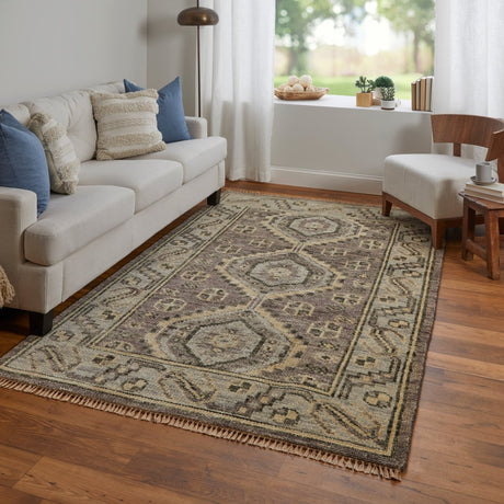 Feizy Fillmore Fil6943F Brown/Gray Rug.