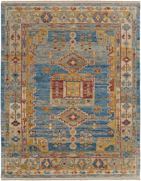 Feizy Fillmore Fil6944F Blue/Yellow/Red Rug.