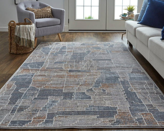 Feizy Francisco 39D4F Blue/Multi Rug.