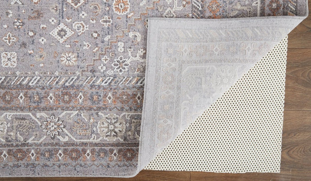 Feizy Francisco 39Gbf Gray/Rust Rug.