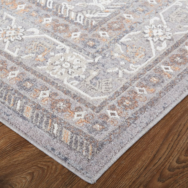 Feizy Francisco 39Gbf Gray/Rust Rug.