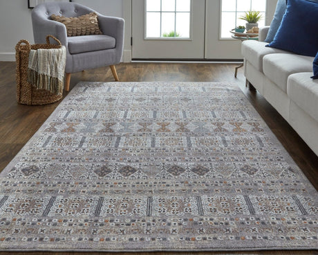 Feizy Francisco 39Gcf Rust/Gray Rug.