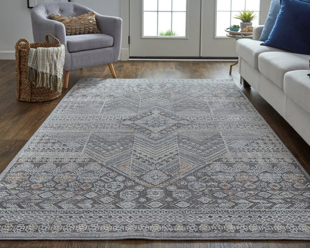 Feizy Francisco 39Gdf Ivory/Charcoal Rug.