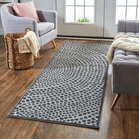 Feizy Gaspar 3835F Gray/Silver Rugs.