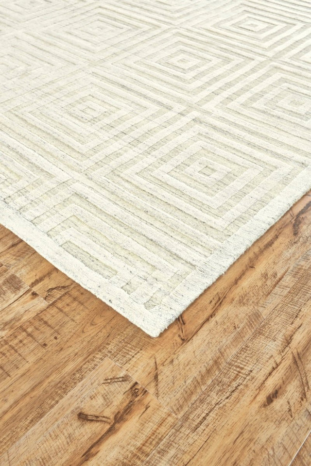 Feizy Gramercy 6206326F Ivory Rug.