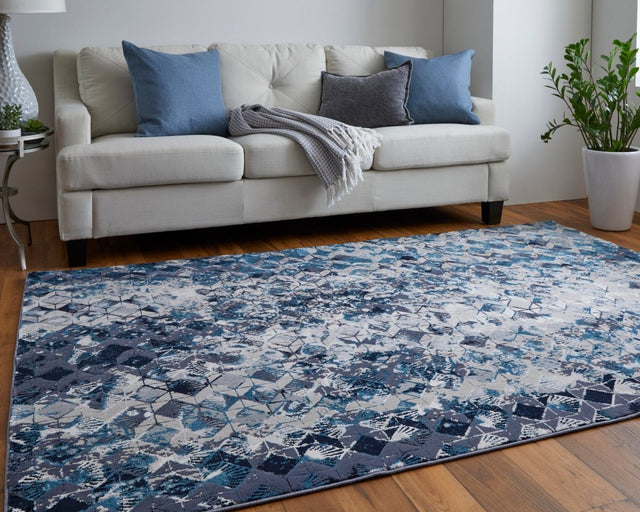 Feizy Indio Ind39H0F Blue/Ivory/Gray Rug.