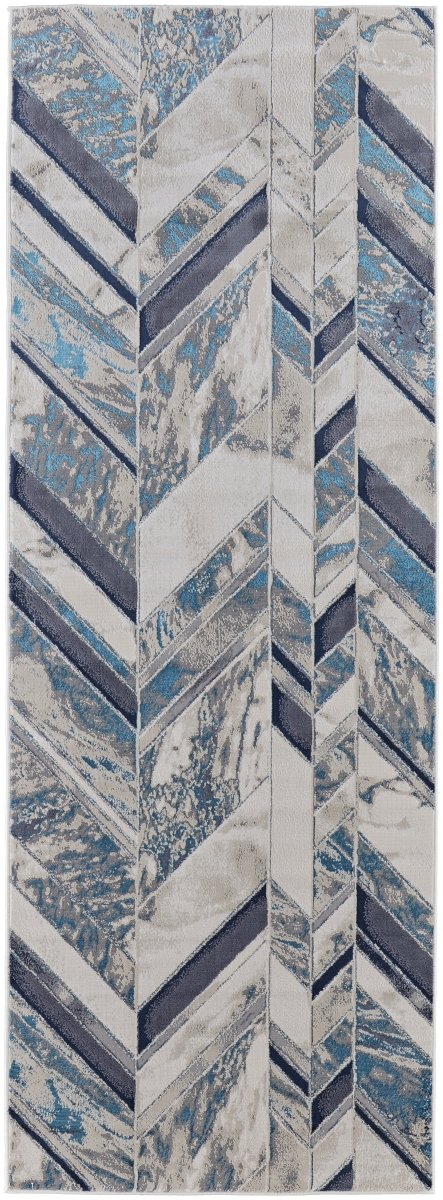 Feizy Indio Ind39H1F Ivory/Blue/Gray Rug.