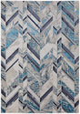 Feizy Indio Ind39H1F Ivory/Blue/Gray Rug.