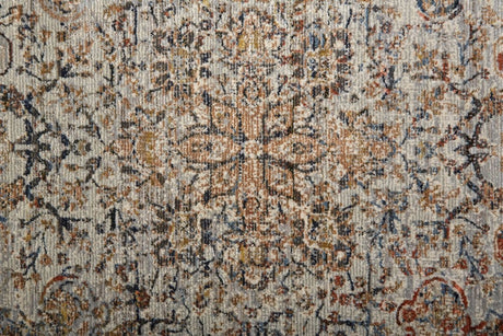 Feizy Kaia Kai39Gmf Tan/Orange/Blue Rug.