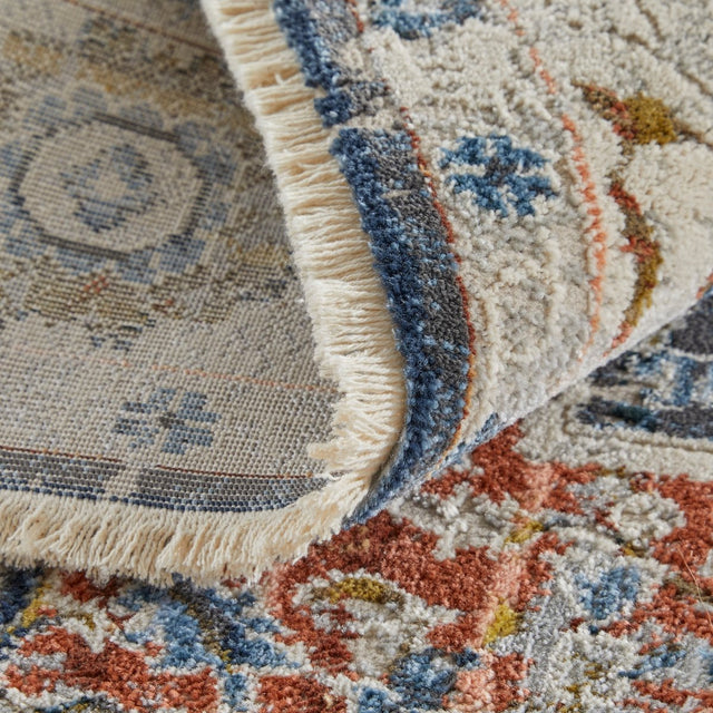 Feizy Kaia Kai39Htf Ivory/Blue/Red Rug.