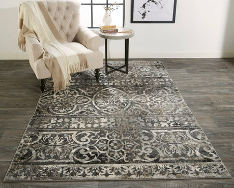 Feizy Kano 3871F Gray/Taupe Rugs.