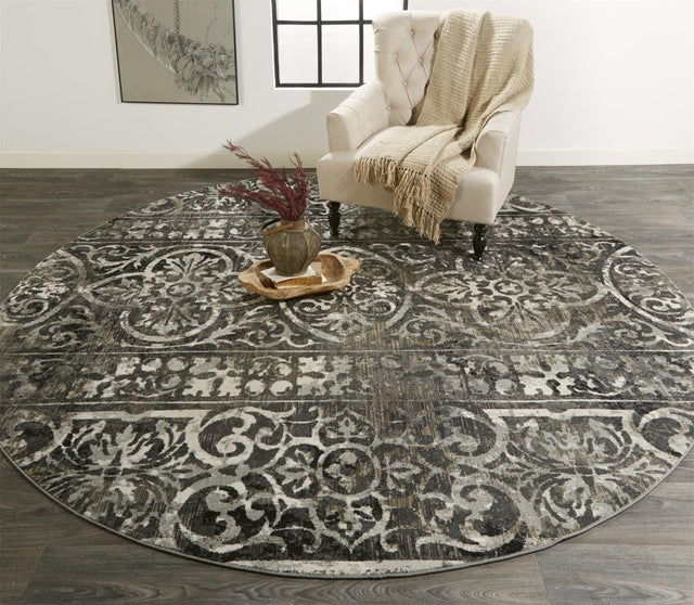 Feizy Kano 3871F Gray/Taupe Rugs.