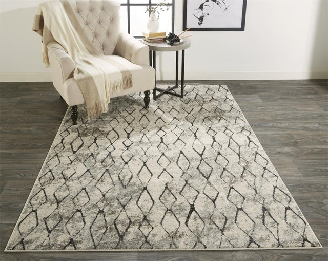 Feizy Kano 3872F Ivory/Gray Rugs.