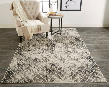 Feizy Kano 3873F Ivory/Gray Rugs.