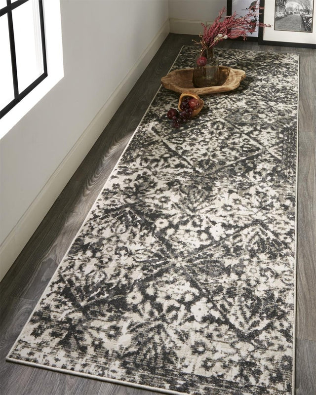 Feizy Kano 3876F Gray/Ivory Rugs.