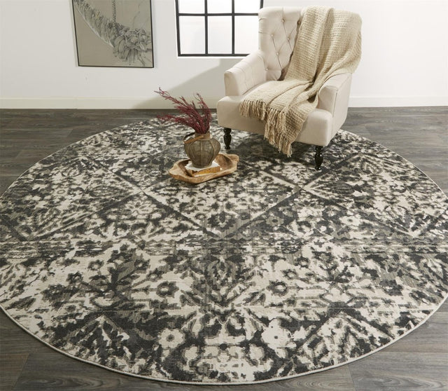 Feizy Kano 3876F Gray/Ivory Rugs.