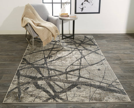 Feizy Kano 3877F Gray Rugs.