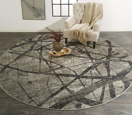 Feizy Kano 3877F Gray Rugs.