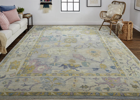 Feizy Karina 6791F Gray/Yellow Rug.