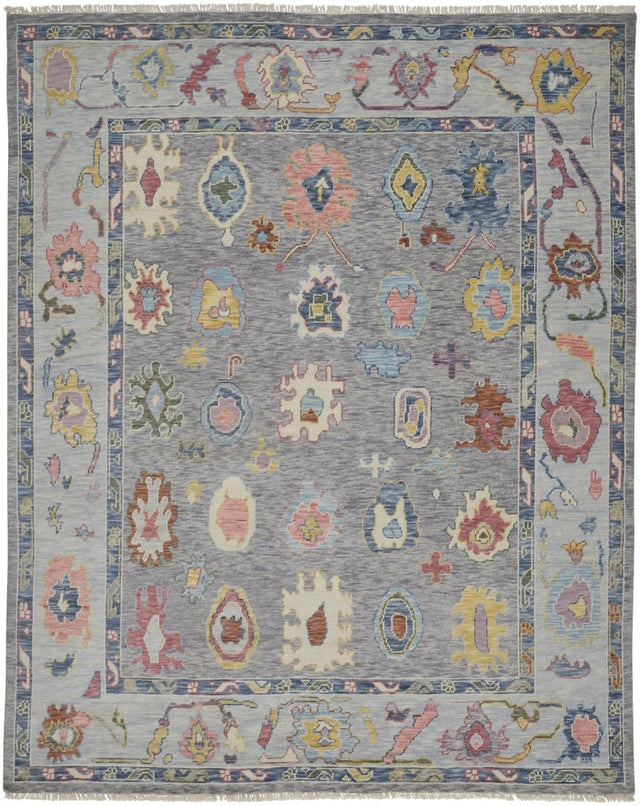 Feizy Karina 6792F Gray/Blue Rug.