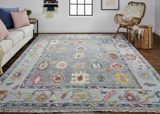 Feizy Karina 6792F Gray/Blue Rug.