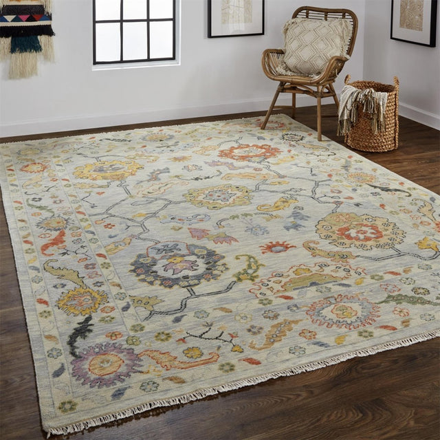 Feizy Karina 6793F Gray/Yellow Rug.