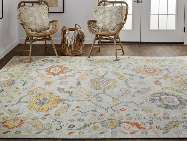 Feizy Karina 6793F Gray/Yellow Rug.