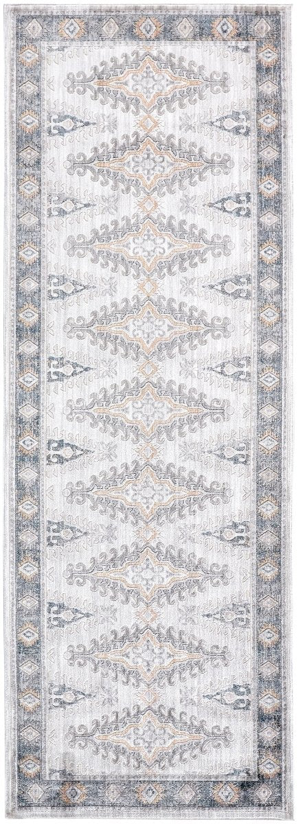 Feizy Kyra 3847F Ivory/Blue Rugs.