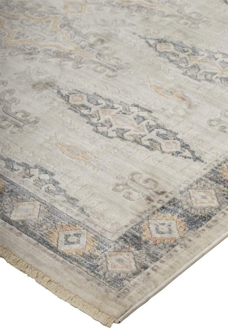 Feizy Kyra 3847F Ivory/Blue Rugs.