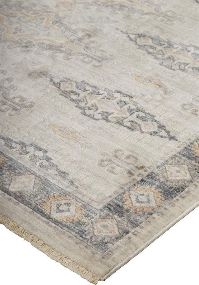 Feizy Kyra 3847F Ivory/Blue Rugs.