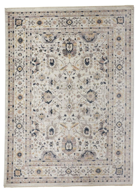 Feizy Kyra 3854F Ivory/Blue Rugs.