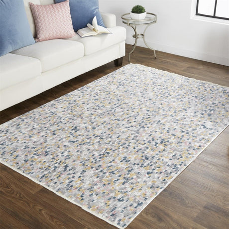 Feizy Kyra 3855F Ivory/Blue Rugs.