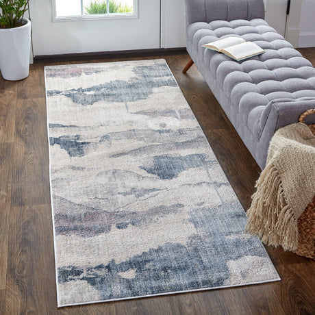 Feizy Kyra 3857F Blue/Ivory Rugs.