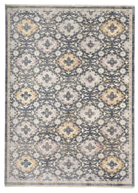 Feizy Kyra 3858F Blue/Gold Rugs.